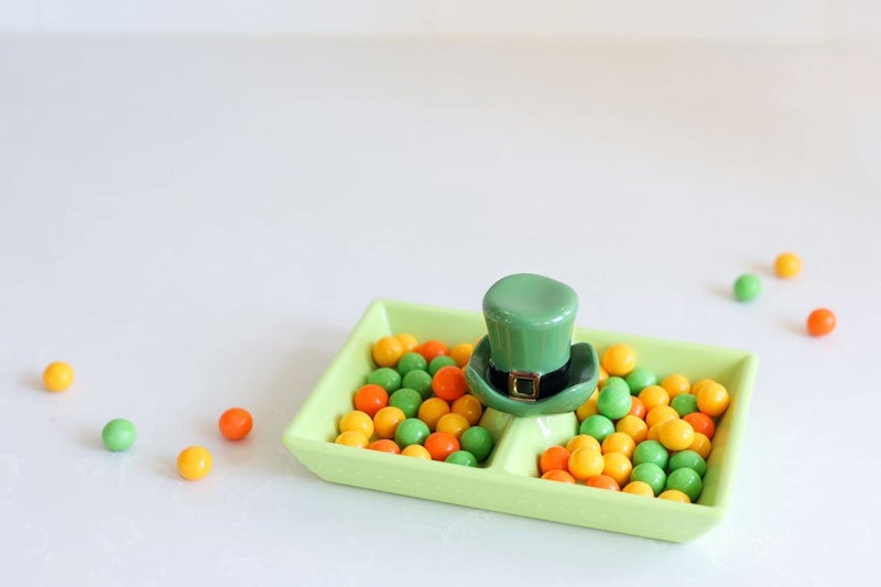 nf nora fleming Nora Fleming Spot o' Irish (St. Patty Hat) A87 - Hand-Painted Ceramic Holiday DÃ©cor - Spring Minis for The Home and Office Green - Image 4